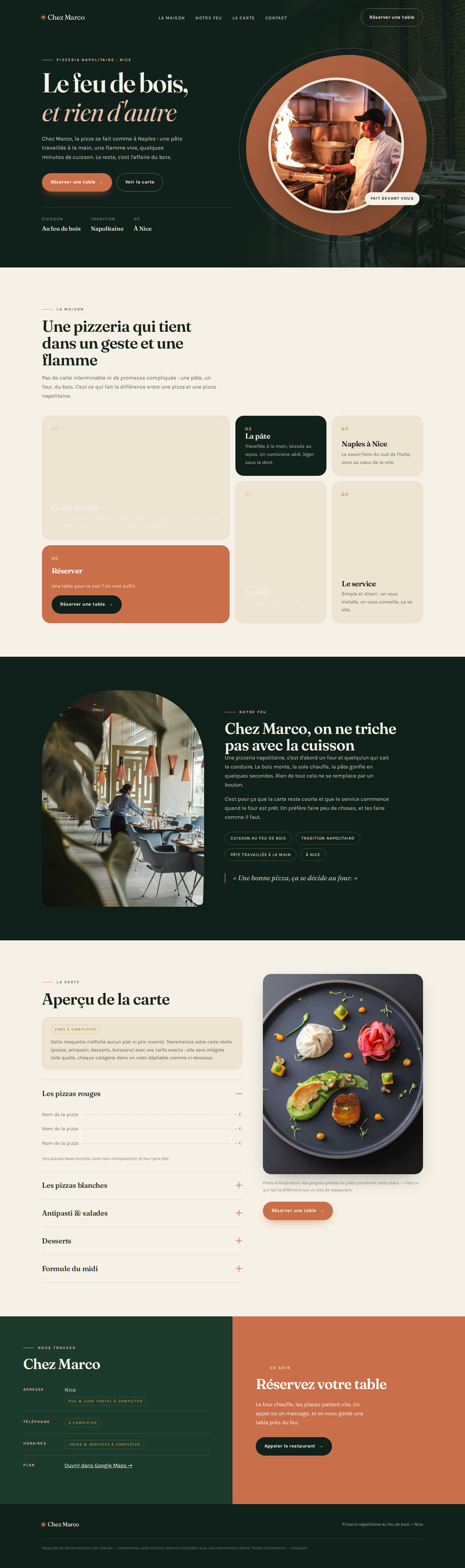 Chez Marco — Pizzeria napolitaine au feu de bois à Nice